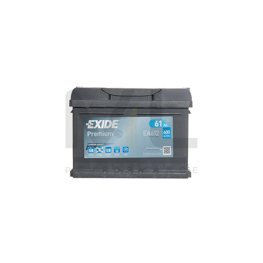 Exide Premium 075 Car Battery (61Ah) - 5 Year Guarantee | ML Performance EU Car Parts