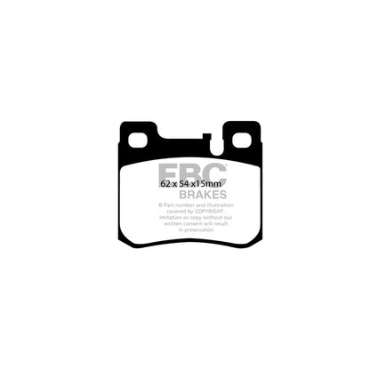 EBC PD02KR249 Mercedes-Benz W202 R170 Redstuff Rear Brake Pad & Plain Disc Kit - ATE Caliper 2 | ML Performance EU Car Parts