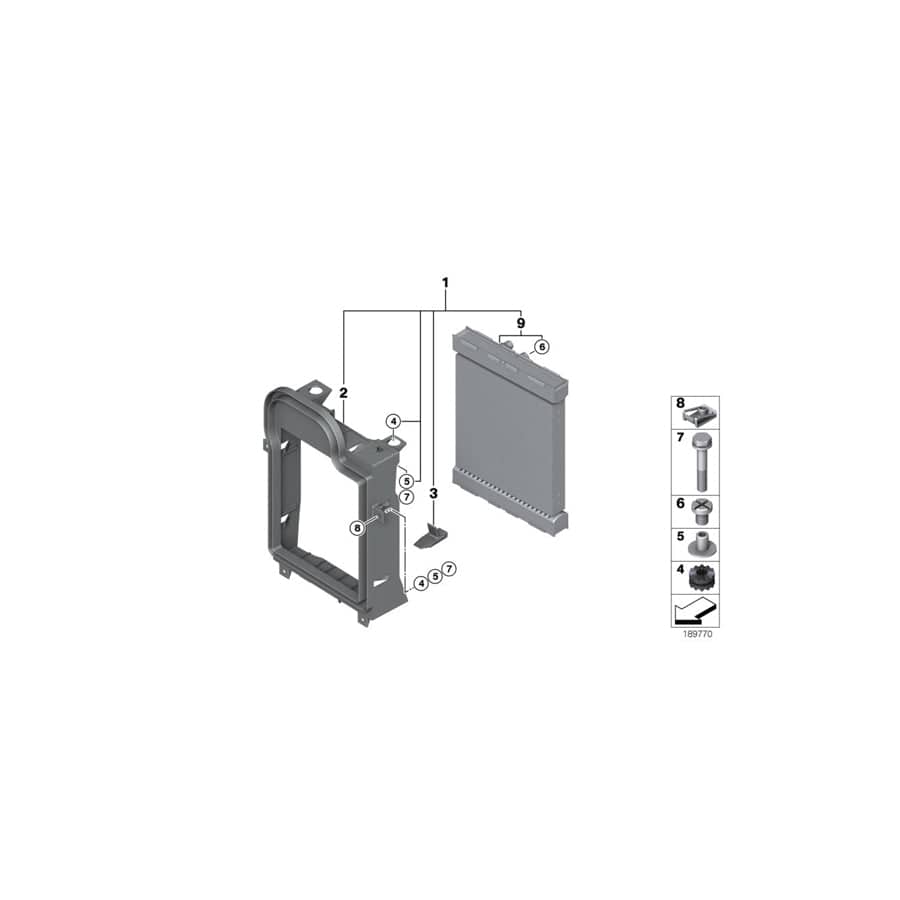 Genuine BMW 17117533477 F15 Radiator (Inc. X5) | ML Performance EU Car Parts