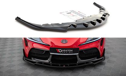 Maxton Design TO-SU-5-FD4T Front Splitter V.4 Toyota Supra MK5 | ML Performance EU Car Parts
