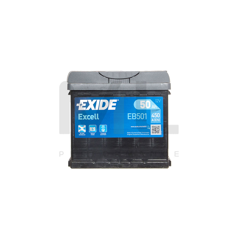 Exide Excel 077 Car Battery - 3 Year Guarantee | ML Performance EU Car Parts
