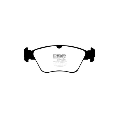 EBC PD02KF515 Mercedes-Benz T210 Redstuff Front Brake Pad & Plain Disc Kit - ATE Caliper 2 | ML Performance EU Car Parts
