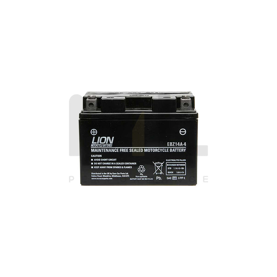 Lion Motor Cycle Battery (EBZ14A-4) | ML Performance EU Car Parts