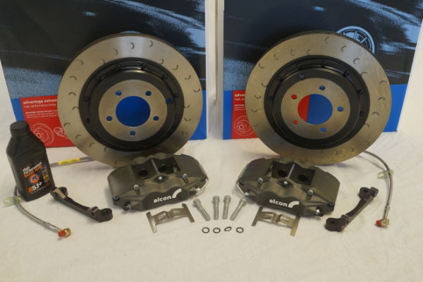 Alcon R36A03-23F7D/CR Club Race: 343mm Rear Brake Kit: Evo X