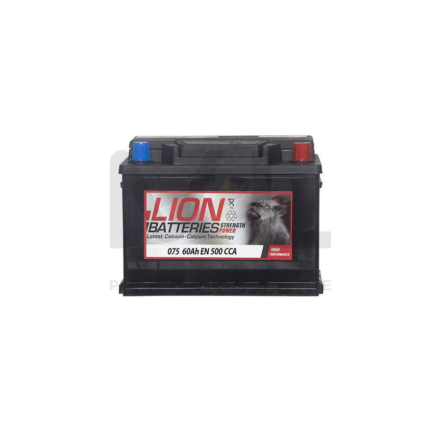 Lion 075 Car Battery - 3 Year Guarantee | ML Performance EU Car Parts