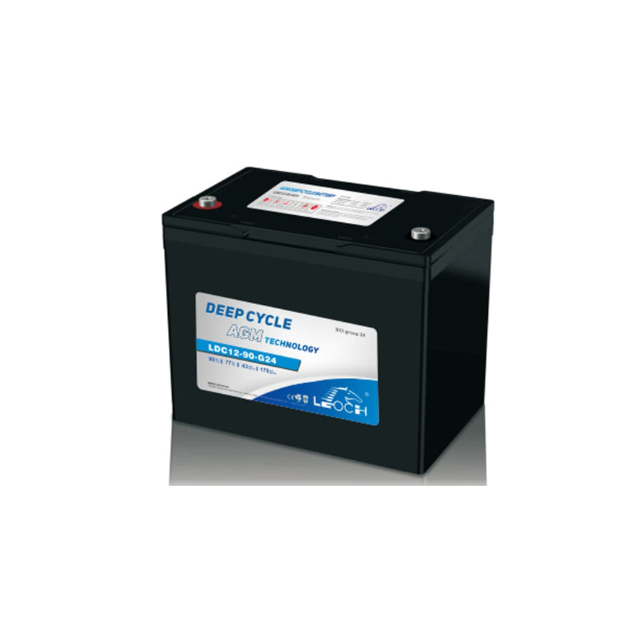 Leoch 12V 90Ah Deep Cycle AGM Battery - LDC12-90-G24-DT | ML Performance EU Car Parts
