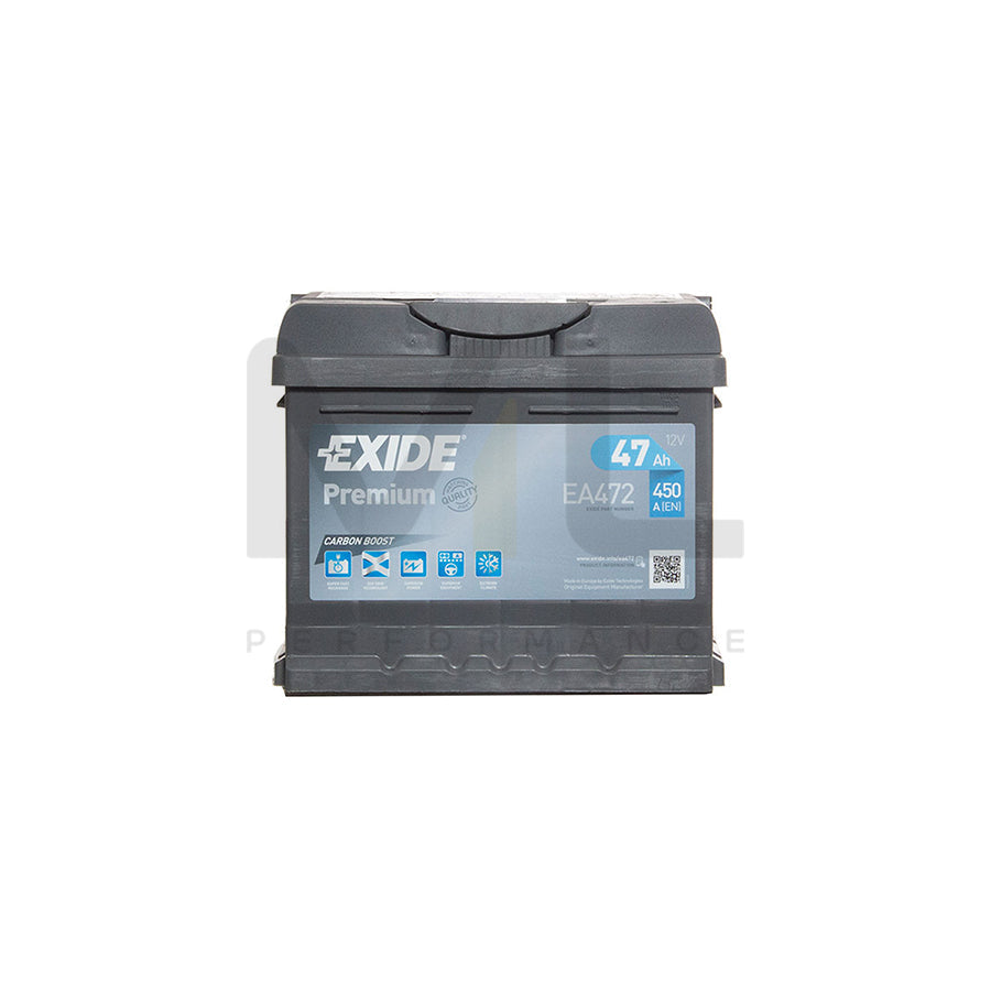 Exide Premium 063 Car Battery (47Ah) - 5 Year Guarantee | ML Performance EU Car Parts