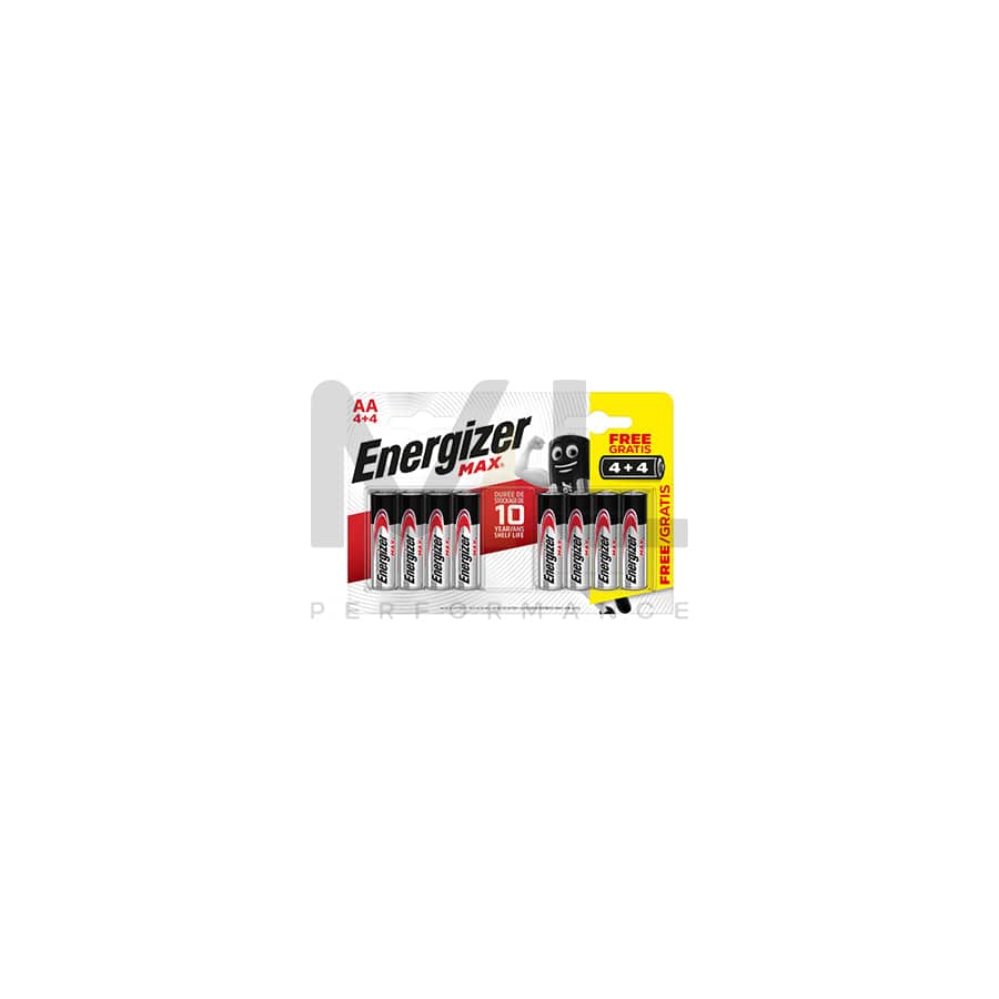 ENERGIZER Max Alk AA BP8 4+4 | ML Performance EU Car Parts