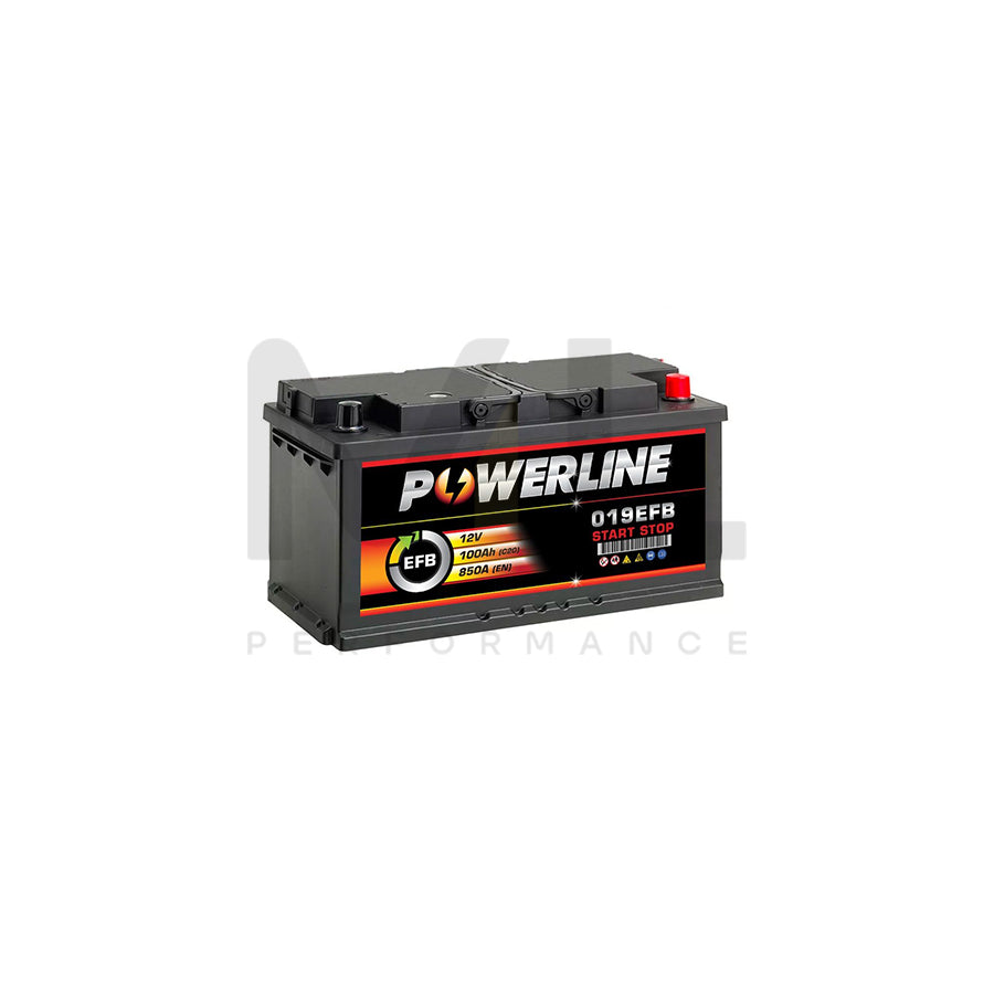 019 EFB Powerline Start Stop Car Battery 100Ah | Car Batteries UK | ML Performance Car Parts
