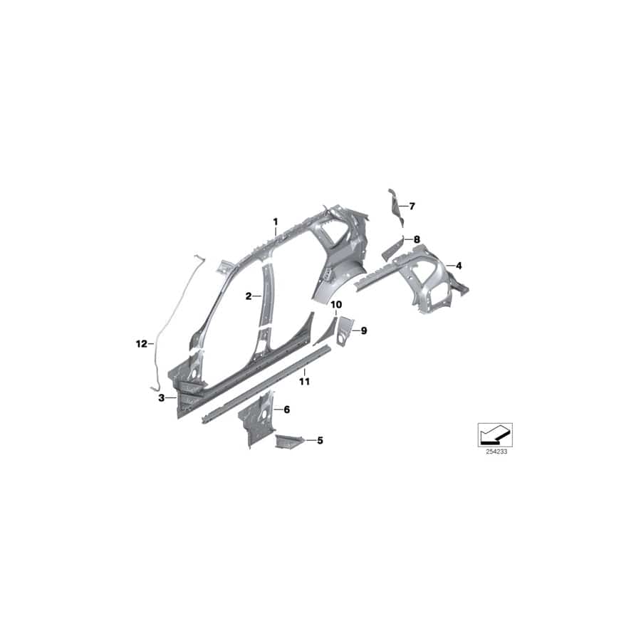 Genuine BMW 41212993067 E84 Rear Lights Cup, Left (Inc. X1 16d, X1 20d & X1 16i) | ML Performance EU Car Parts