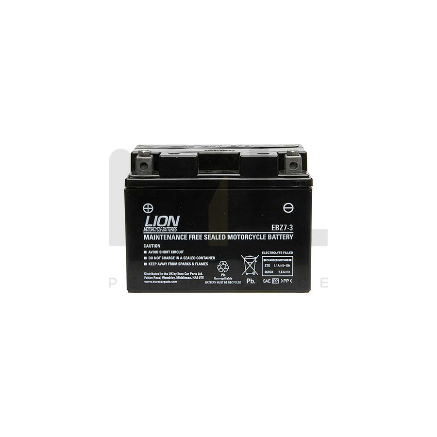 Lion Motor Cycle Battery (EBZ7-3) | ML Performance EU Car Parts