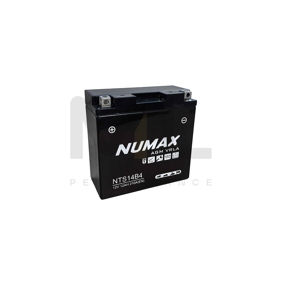 YT14B-4 Numax Motorbike Battery (NTS14B4) | Car Batteries UK | ML Performance Car Parts