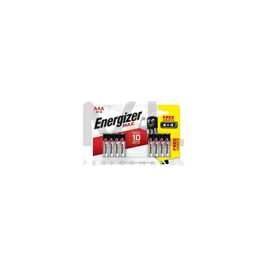 ENERGIZER Max Alk AAA BP8 4+4  | ML Performance EU Car Parts