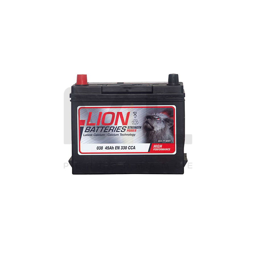 Lion 038 Car Battery - 3 Year Guarantee | ML Performance EU Car Parts