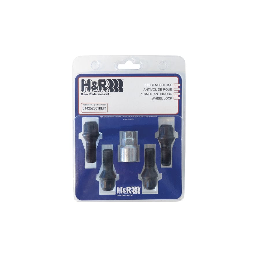 H&R B1454406KEY4 Wheel-Lock set M14 with movable round head R14mm | ML Performance EU Car Parts