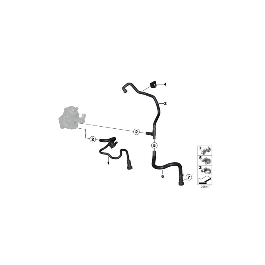 Genuine BMW 13538507680 F36 F31 F20 Fuel Return Line (Inc. 318d, 418d & 316d) | ML Performance EU Car Parts