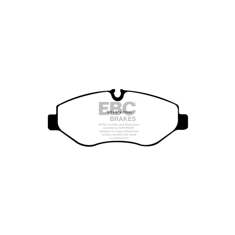 EBC PD03KF787 Mercedes-Benz W447 Yellowstuff Front Brake Pad & Plain Disc Kit - Bosch/Brembo Caliper (Inc. Viano & Vito) 2 | ML Performance EU Car Parts