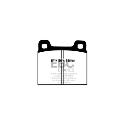 EBC PD02KR426 Mercedes-Benz W126 Redstuff Rear Brake Pad & Plain Disc Kit - ATE Caliper 2 | ML Performance EU Car Parts
