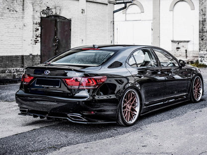 Maxton Design Lexus LS MK4 Facelift Central Rear Splitter (with Vertical Bars)
