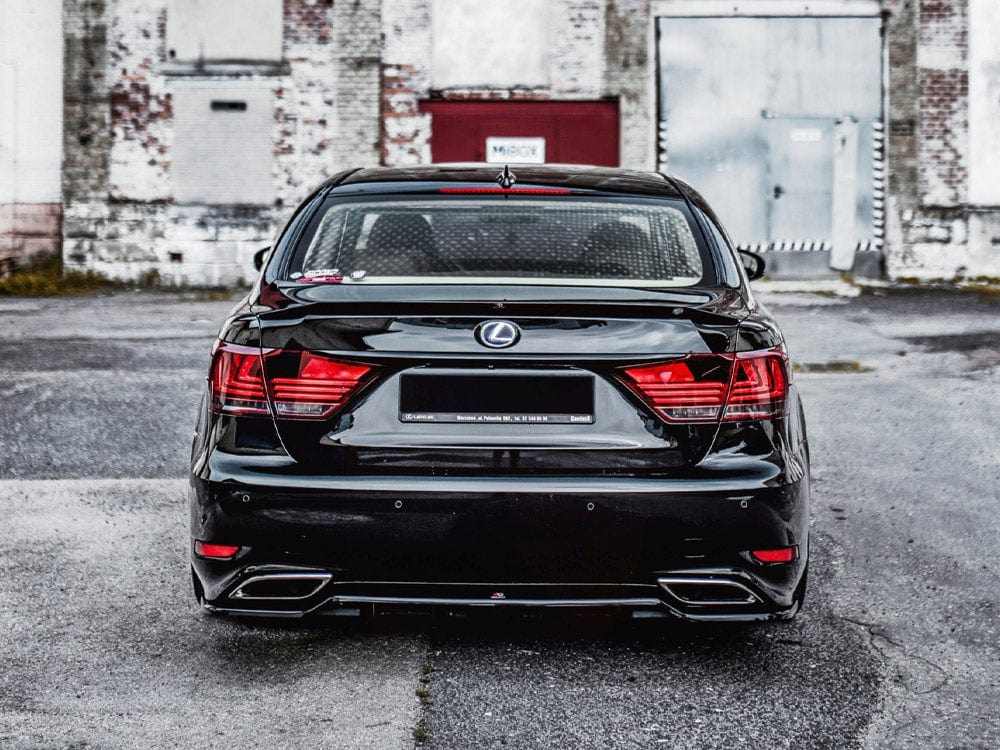 Maxton Design Lexus LS MK4 Facelift Central Rear Splitter (with Vertical Bars)