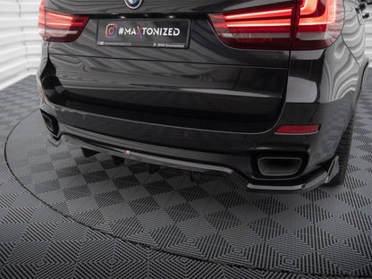 Maxton Design Central Rear Splitter (VERTICAL BARS) BMW X5 M-Pack F15