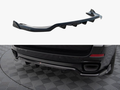 Maxton Design Central Rear Splitter (VERTICAL BARS) BMW X5 M-Pack F15