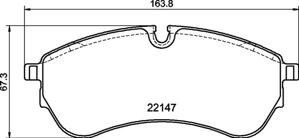 Mintex MDB4345 Brake Pad Set, disc brake