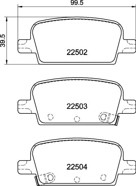 Mintex MDB4396 Brake Pad Set, disc brake
