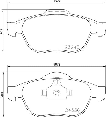 Mintex MDB2225 Brake Pad Set, disc brake