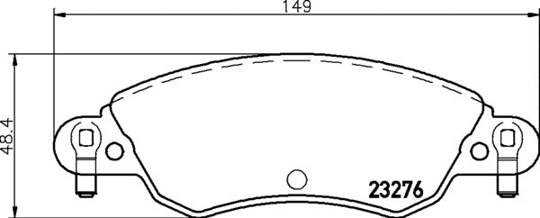 Mintex MDB2189 Brake Pad Set, disc brake