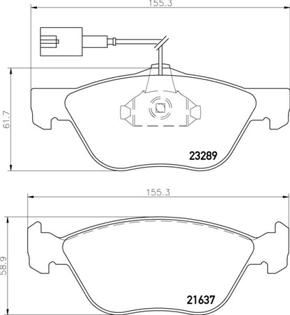 Mintex MDB2068 Brake Pad Set, disc brake