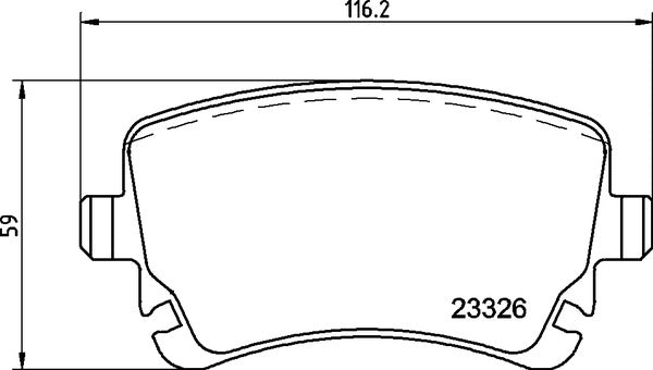 Mintex MDB2638 Brake Pad Set, disc brake