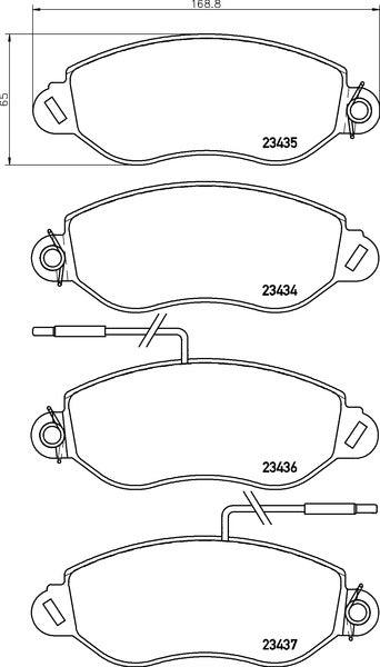 Mintex MDB2593 Brake Pad Set, disc brake