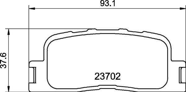 Mintex MDB2212 Brake Pad Set, disc brake