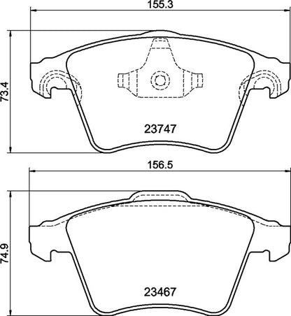Mintex MDB2943 Brake Pad Set, disc brake