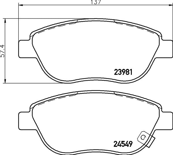 Mintex MDB2895 Brake Pad Set, disc brake