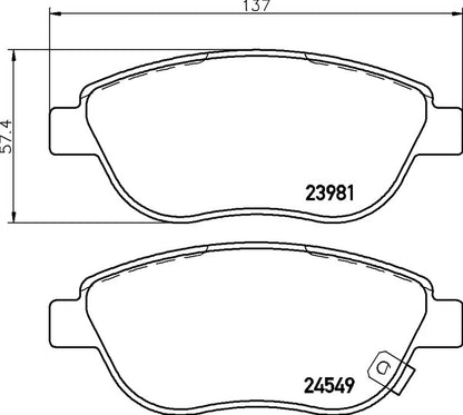 Mintex MDB2895 Brake Pad Set, disc brake