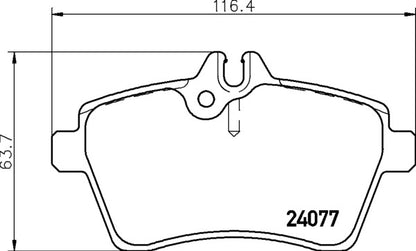 Mintex MDB2685 Brake Pad Set, disc brake