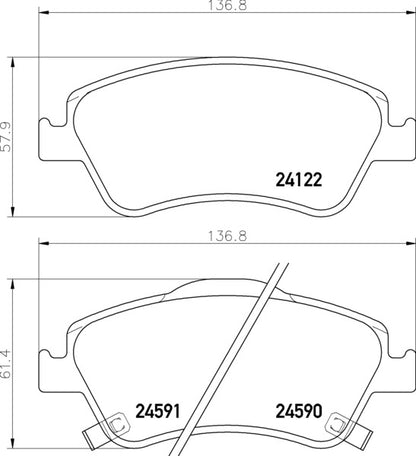 Mintex MDB2923 Brake Pad Set, disc brake