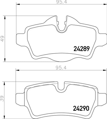 Mintex MDB2930 Brake Pad Set, disc brake