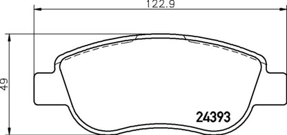 Mintex MDB2792 Brake Pad Set, disc brake