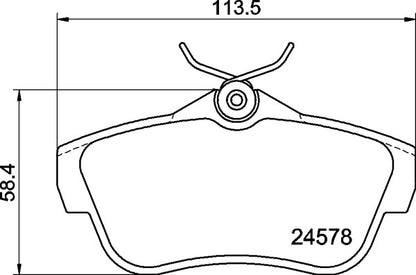 Mintex MDB2903 Brake Pad Set, disc brake