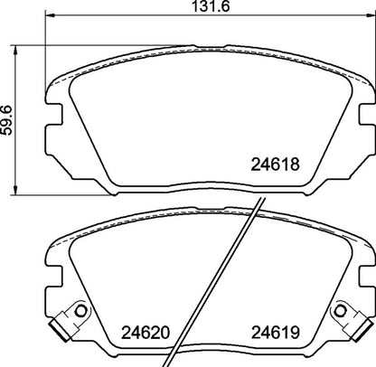 Mintex MDB2920 Brake Pad Set, disc brake