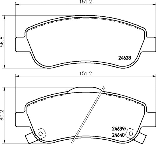Mintex MDB2939 Brake Pad Set, disc brake