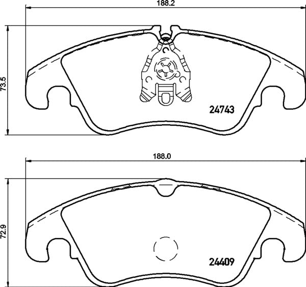 Mintex MDB2934 Brake Pad Set, disc brake