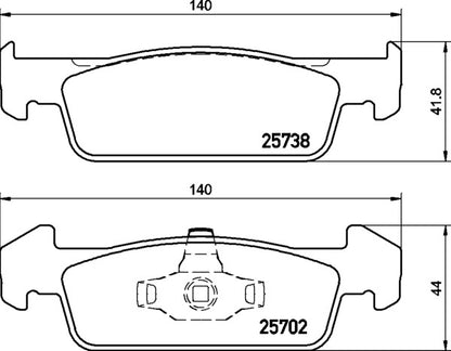 Mintex MDB3375 Brake Pad Set, disc brake