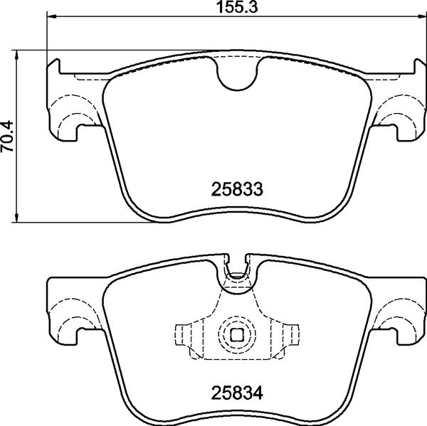 Mintex MDB3394 Brake Pad Set, disc brake