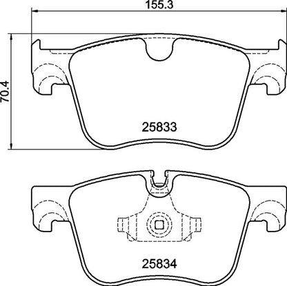 Mintex MDB3394 Brake Pad Set, disc brake