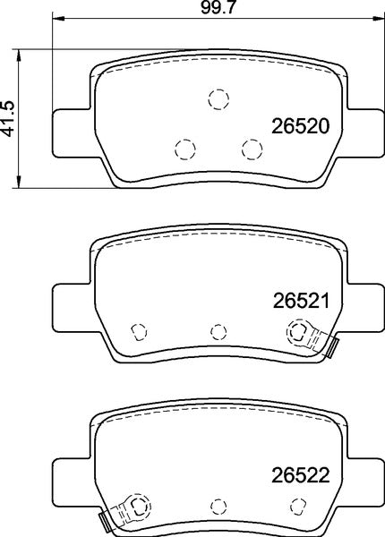 Mintex MDB4324 Brake Pad Set, disc brake