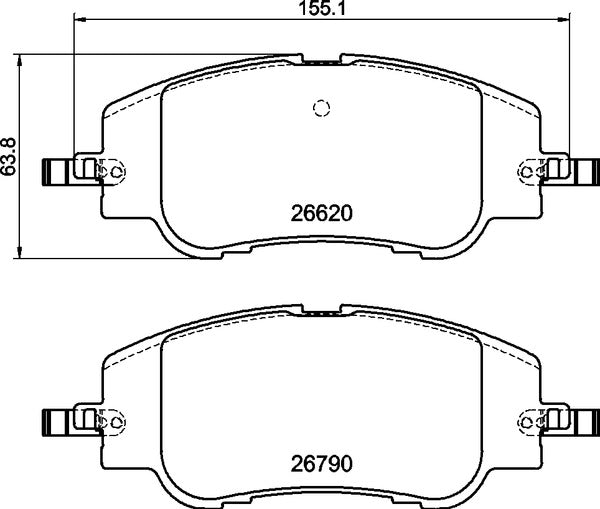 Mintex MDB4340 Brake Pad Set, disc brake